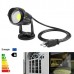 5W AC100-240V COB LED Lawn Lamp Garden Light Spot with Base/Spike, US plug Warm White/Cool White IP65